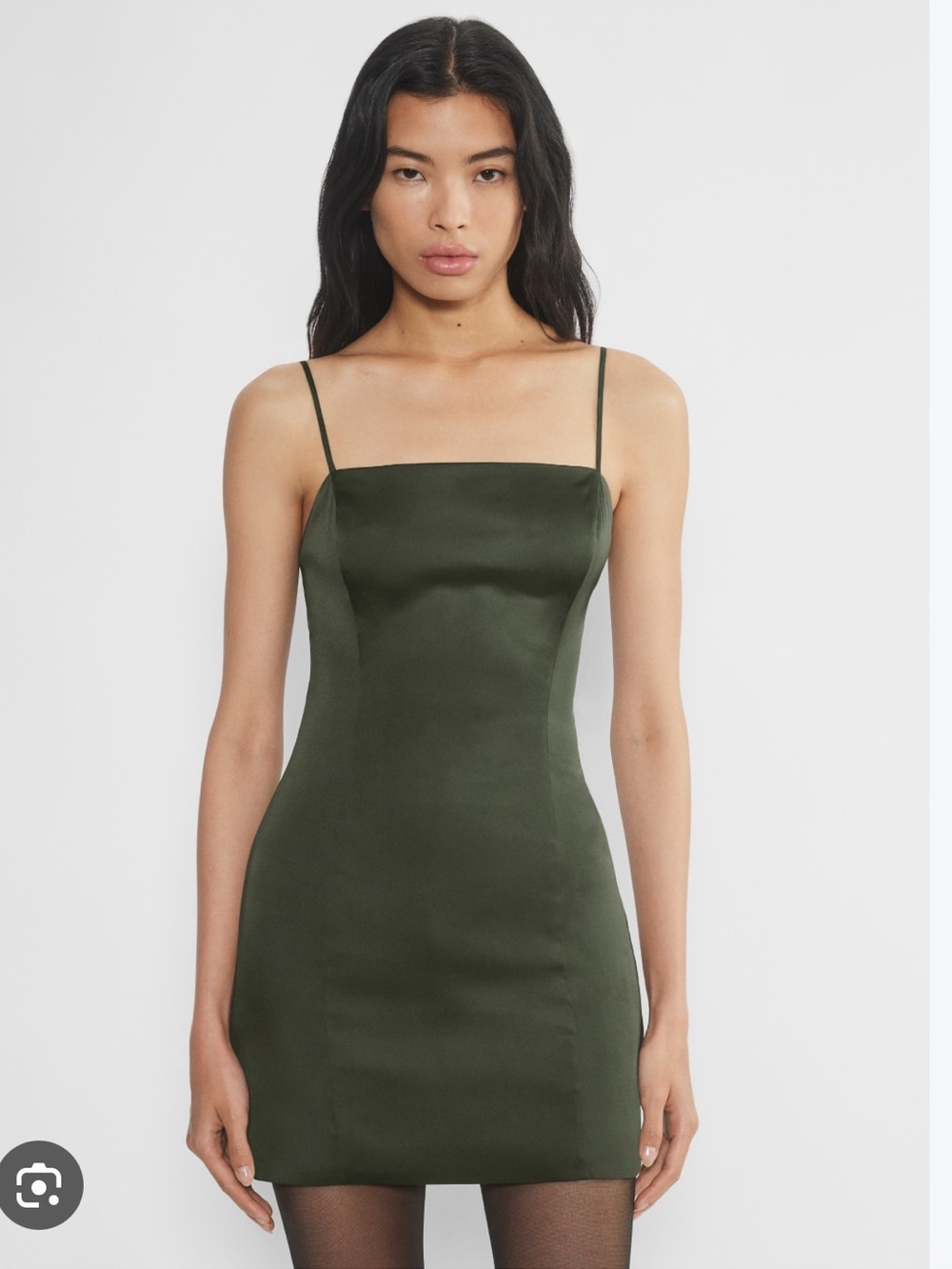 Aritzia Sunday Best Shimmer Satin Mini Dress